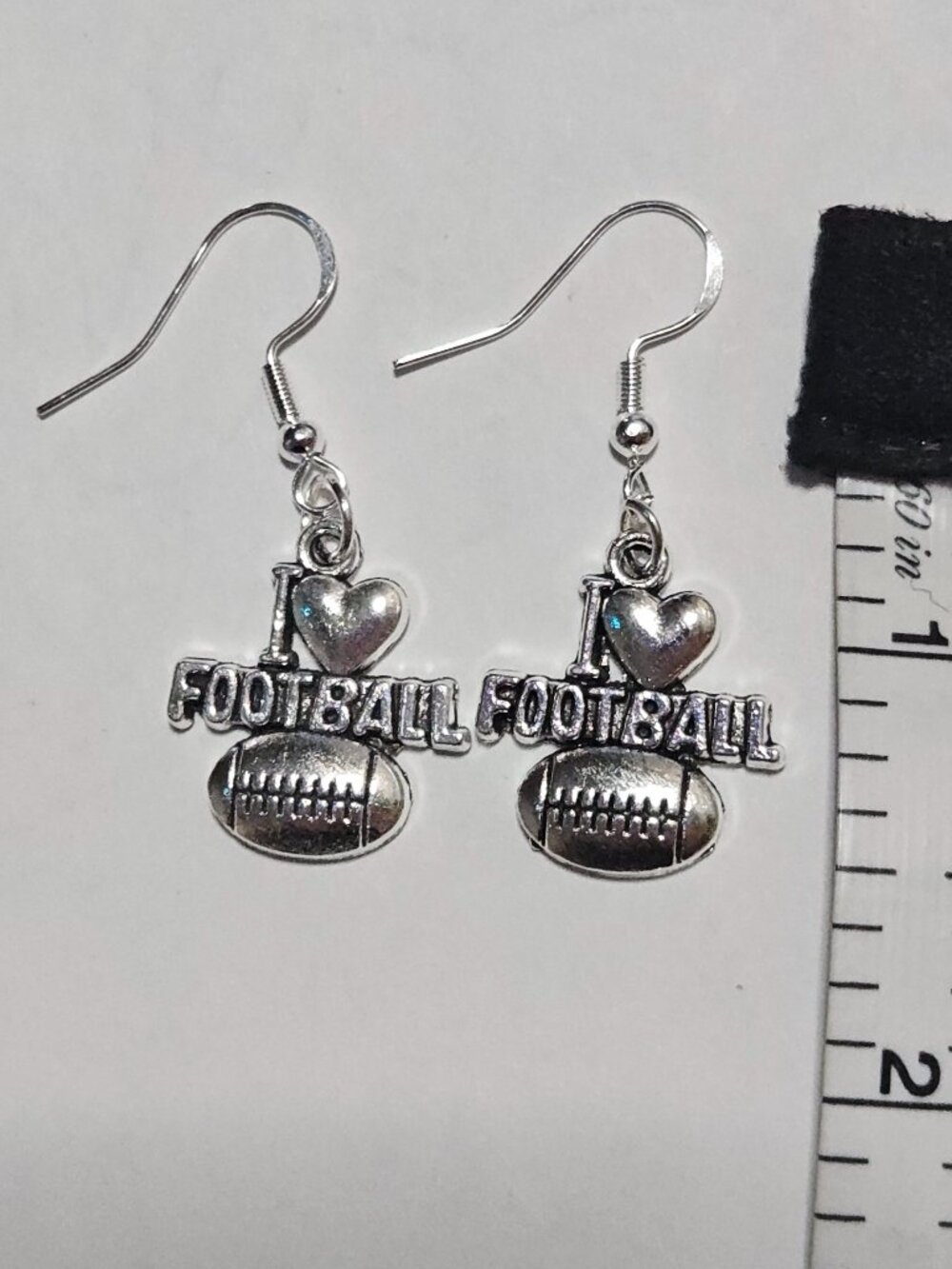 Handmade Football Earrings